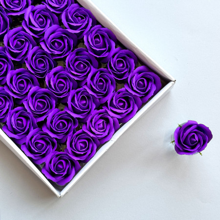 Розы из мыла (50 шт) - #035 Фиолетовый